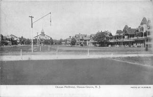 Ocean Grove New Jersey~Ocean Pathway~Houses & Condos Along Both Sides~c1910 PC