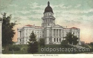 Denver, CO, Colorado, USA State Capitol 1909 postal used 1909