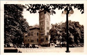 RPPC - Eugene, Oregon - The Lane County Court House - in 1942