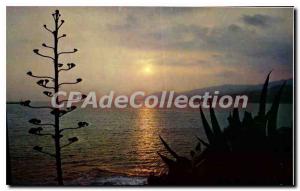 Postcard Modern Colors And Light From France Sunset Over Sea
