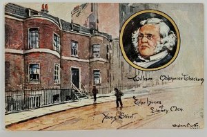 The Homes of Liberty Men, William Makepeace Thackeray Tuck Artist Postcard R12