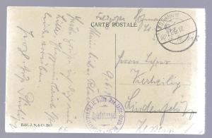 1917 WW1 Germany FeldPost Soldier's Postcard - Namur, La Grand Place (V83)