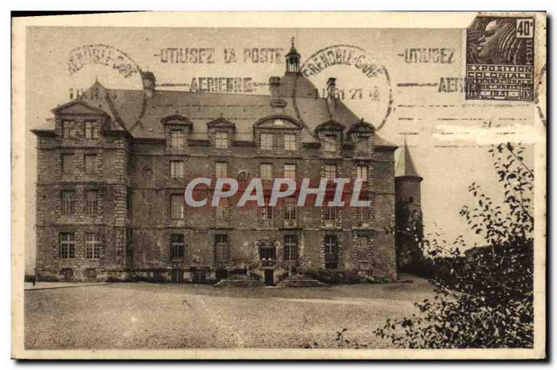 Old Postcard Chateau de Vizille Court & # 39honneur