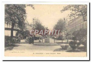 Toulouse Old Postcard Lafayette Garden Moise