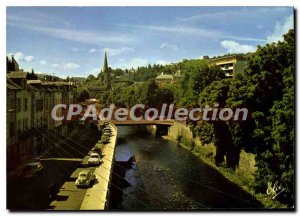 Postcard Modern Tulle The Bridge On The Correze Au Fond I'Eglise