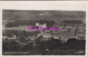 Yorkshire Postcard - Bolton Castle and Castle Bolton. Posted 1961 - RS37872