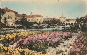 Vintage Hand-Colored Postcard; Pinecrest Lakes Club, Avon Park FL Albertype 