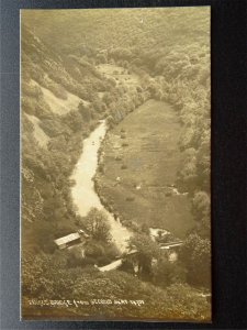 Devon FINGLE BRIDGE Tea Shelter from Second Seat - Old RP Postcard Chapman 14701