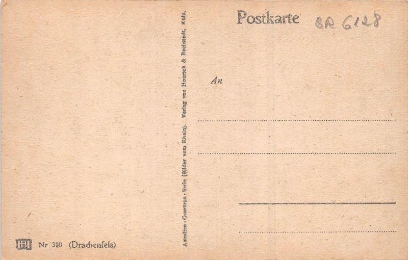 BR6128 Drachenfels   germany postcard