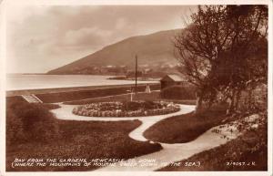 uk15899 bay from the gardens newcastle down northern ireland real photo uk