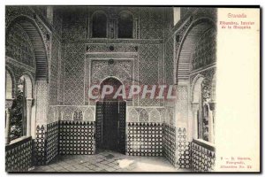 Postcard Old Granada Alhambra Interior of the Mezquita