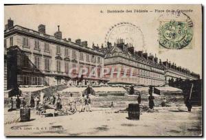 Old Postcard Barricade Federated Place Concorde Paris