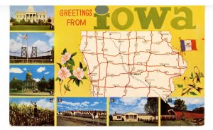 IA - Iowa Map