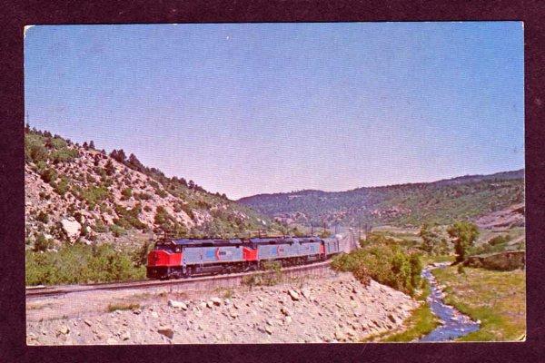 CO Amtrak Railroad Train GALLINAS COLORADO Postcard Super chief