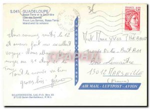Postcard Modern Guadeloupe Basse Terre and Soufriere views of Saintes