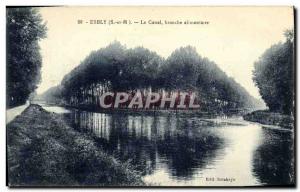 Old Postcard Esbly Canal Food Branch