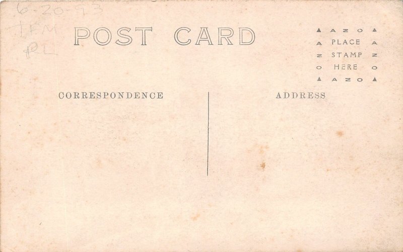 H57/ Minot North Dakota RPPC Postcard c1910 Large Letter Greetings Main St  71