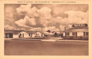 Redwood City California Motel El Camino Vintage Postcard AA11230