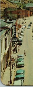 Central City Colorado Main Street Old Cars Signs Vintage Standard View Postcard 