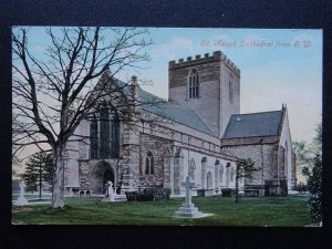 Wales Denbighshire St. Asaph Cathedral c1908 Postcard by Valentine