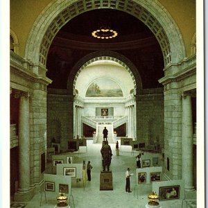 c1960s UT Utah State Capitol Interior Georgia Marble Chrome PC Neoclassical A295