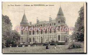 Postcard Old Chateau De Poudeous By Lavaur