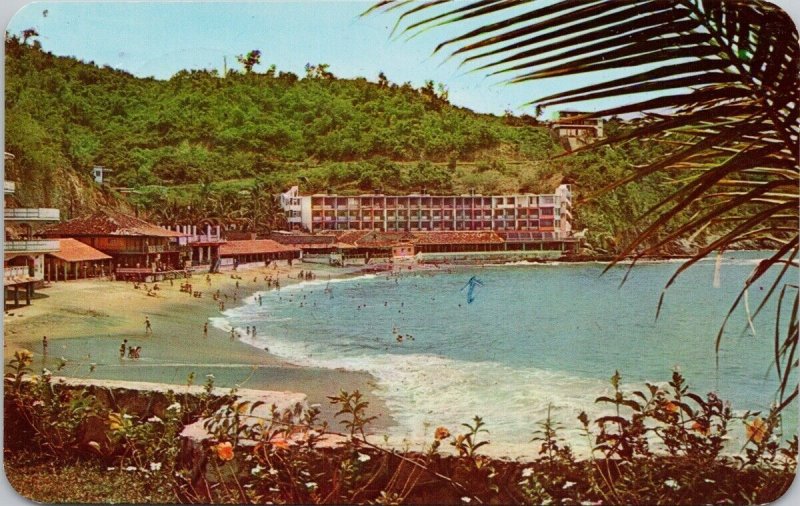 Manzanillo Mexico Santiago Beach Playa De Santiago Vintage Postcard H32 