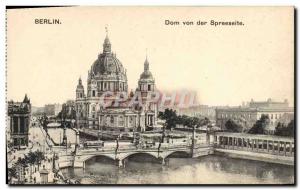 Postcard Old Berlin Dom Von Der Spreeseite