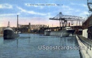 C Reiss Coal Docks - Sheboygan, Wisconsin WI Postcard