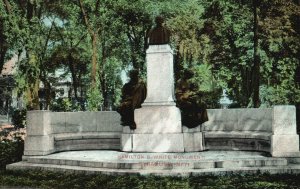 Vintage Postcard 1908 Hamilton S. White Monument Syracuse New York Robins Bros