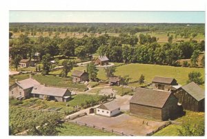 Upper Canada Village, Morrisburg, Ontario, Vintage Bird's Eye View Postcard, NOS