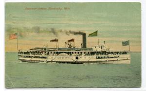 Steamer Arrow Sandusky Ohio 1914 postcard