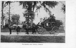 Maine - Showing the Fryeburg and Lovell Coach - c1900