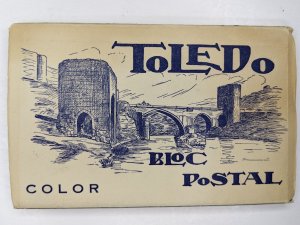 c1950s Toledo, Spain Souvenir x20 Color Postcard Folder Heliotipia Artística 1N 