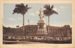 Statue de l' Imperatrice Josephine Fort-de-France Martinique Unused 