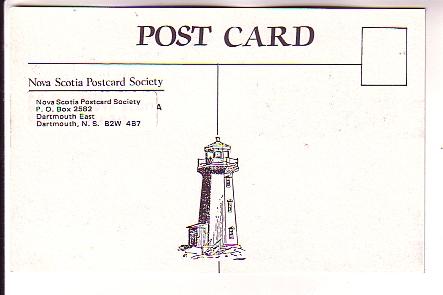 Collage, Ship, Train, Post Office, Bridge, Nova Scotia Postcard Society 1984