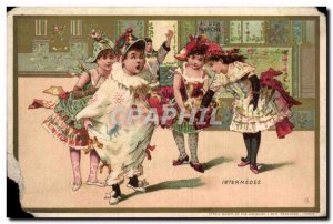 Old Postcard the cheap interludes Children