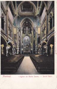 Interior - Church of Notre Dame - Montreal QC, Quebec, Canada - DB