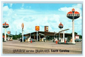 1960 All American Petroleum Center, South of the Border, South Carolina Postcard