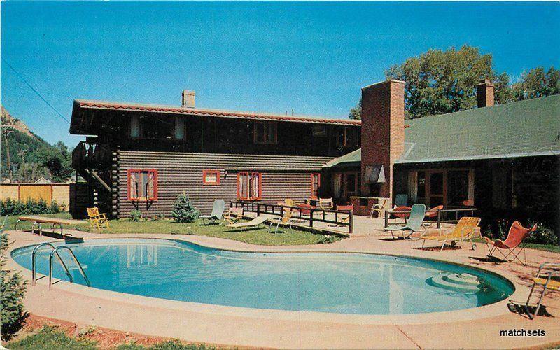 Aspen Colorado 1950s Prospector Lodge Pool Berko Studio Dexter postcard 7545