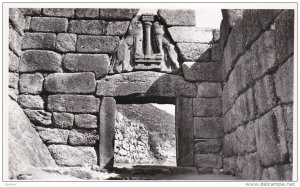 RP: Mycenes . Porte des Lions , Greece , 20-30s