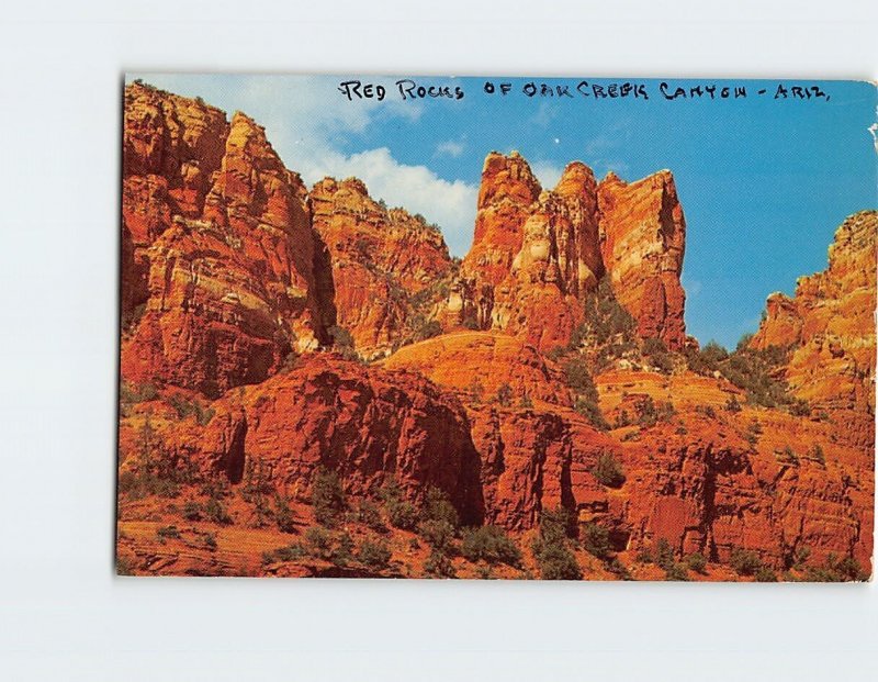 Postcard Red Rocks Of Oak Creek Canyon, Sedona, Arizona