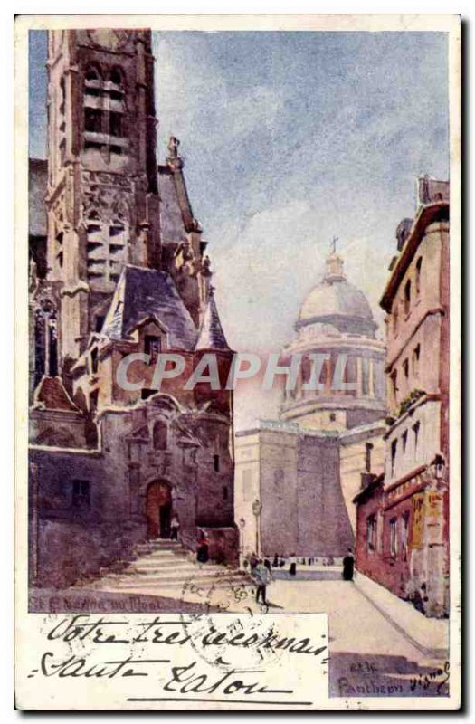 Paris Old Postcard St Etienne du Mont