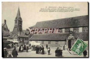Postcard Old Church Honfleur Sainte Catherine Church Walk