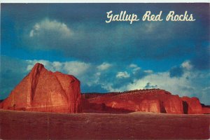 Storm Clouds Over The Red Rocks At GallupNew Mexico, Vintage Postcard