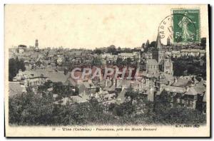 Old Postcard Vire Panorama taken Besnard Mountains