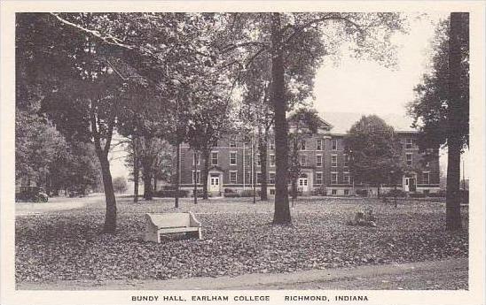 Indiana Richmond Bundy Hall Earlham College Albertype