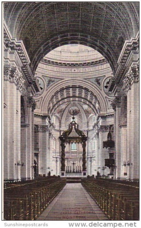 Interior Of Saint James Cathedral Montreal Washingotn DC