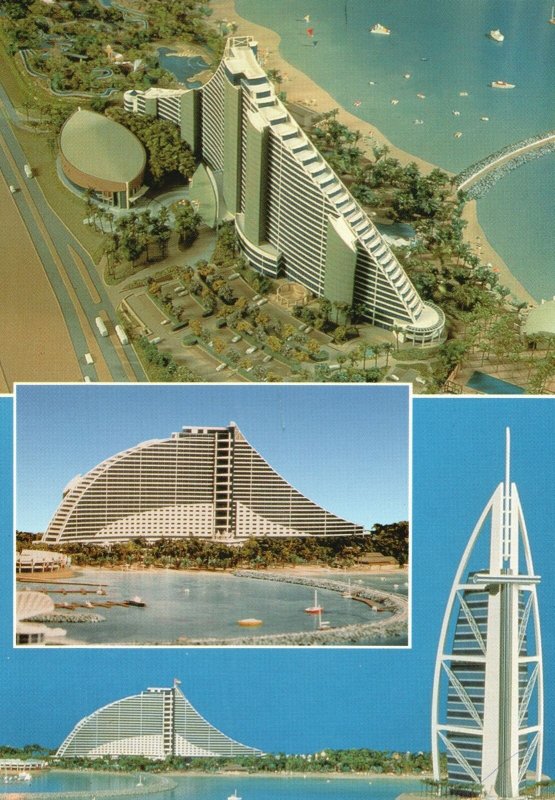 Vintage Postcard 2000 Jumeirah Beach Hotel & Burj Al Arab United Arab Emirates