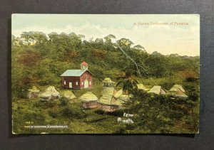 Vintage A Native Settlement of Panama Picture Postcard